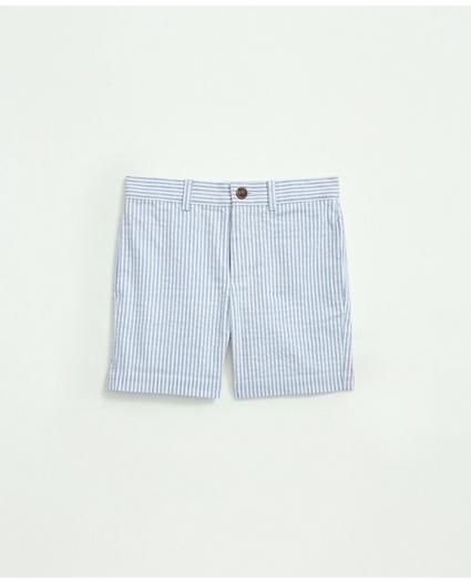 Boys Cotton Seersucker Shorts, image 1
