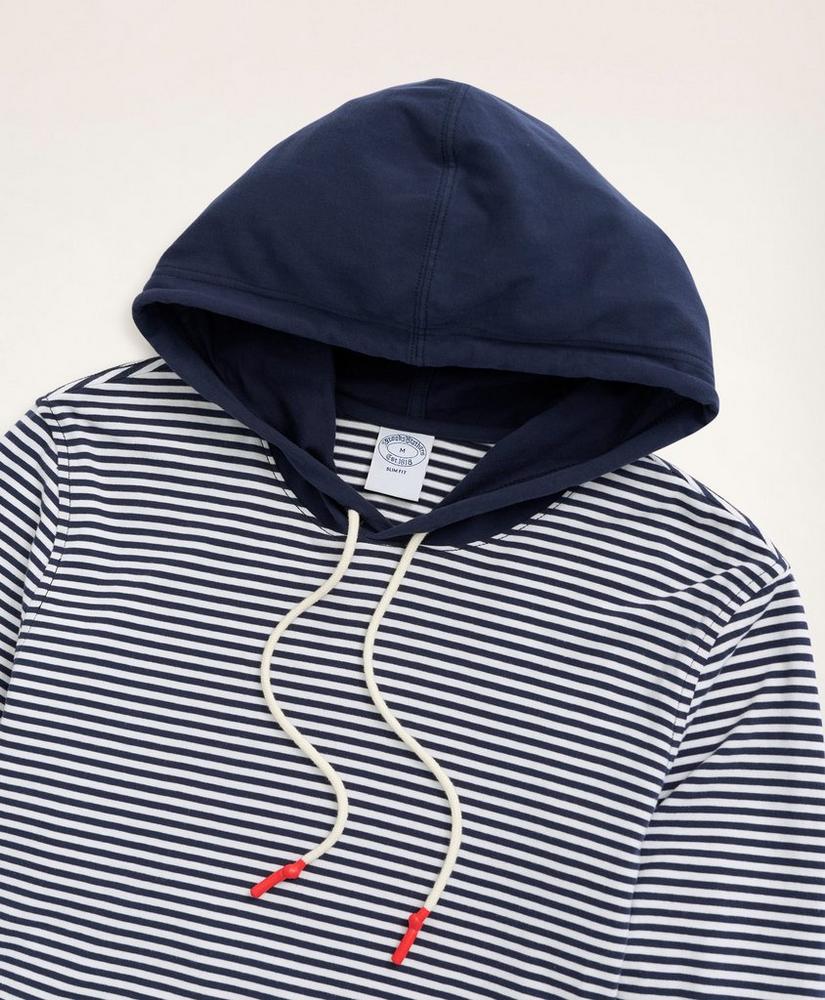 Cotton Jersey Striped Hoodie, image 2