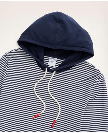 Cotton Jersey Striped Hoodie, image 2