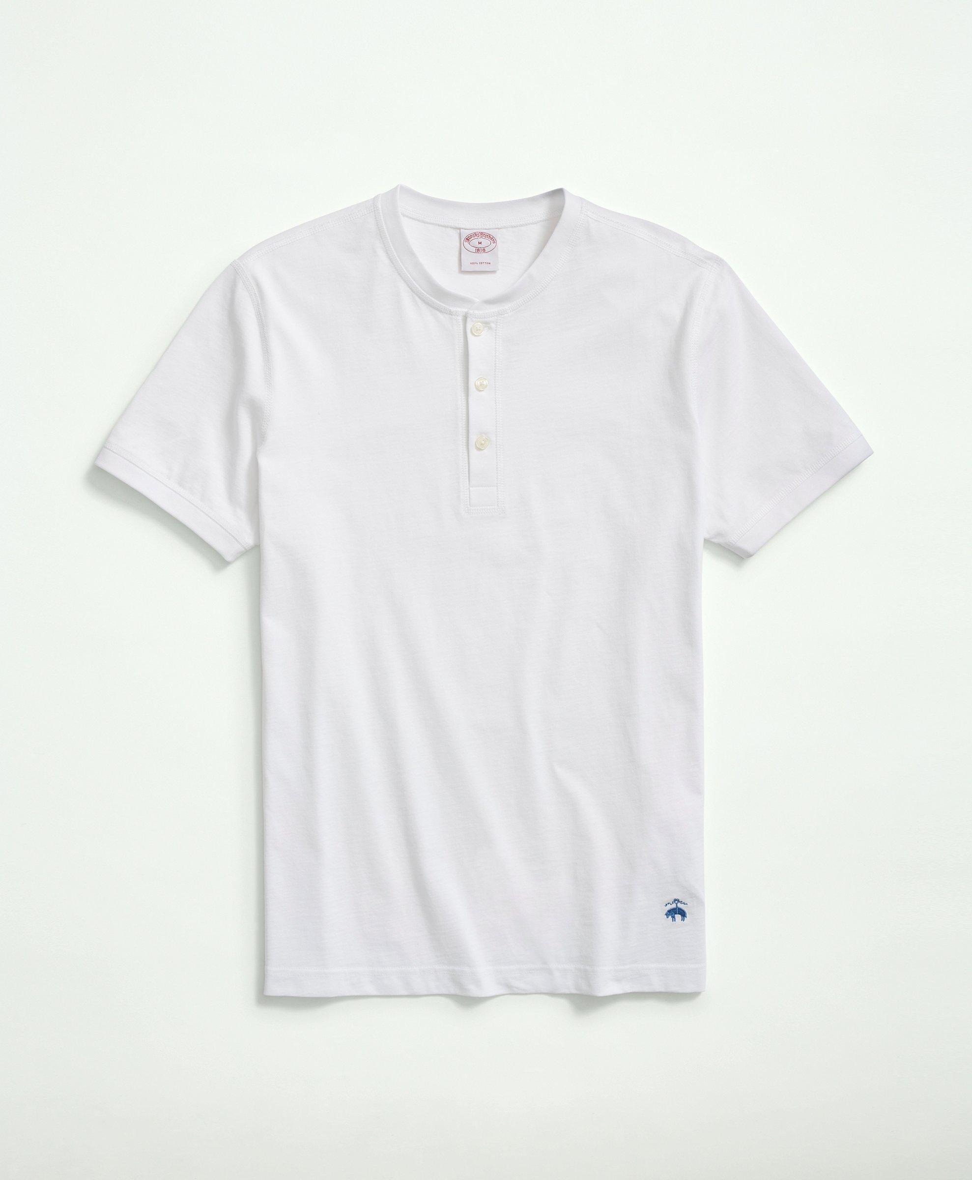 White henley outlet t shirt