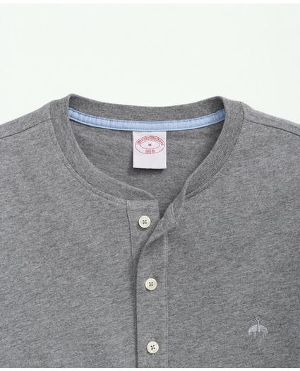 Cotton Henley Long-Sleeve T-Shirt, image 2