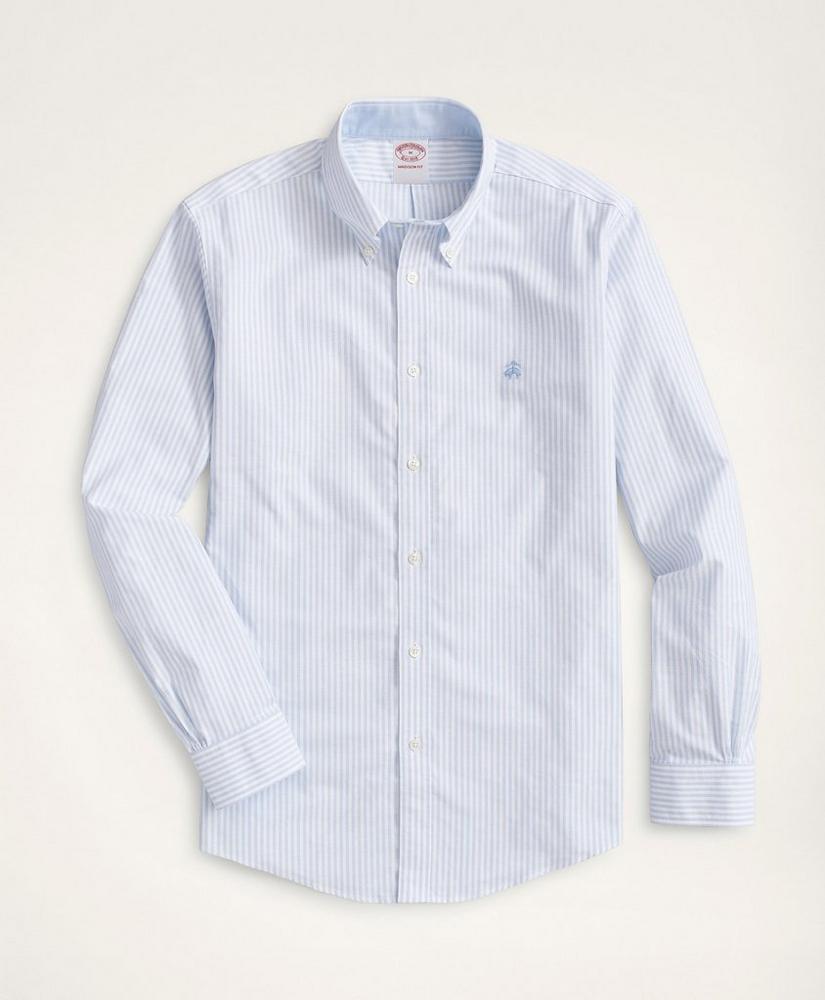 Stretch Madison Relaxed-Fit Sport Shirt, Non-Iron Bengal Stripe Oxford, image 1
