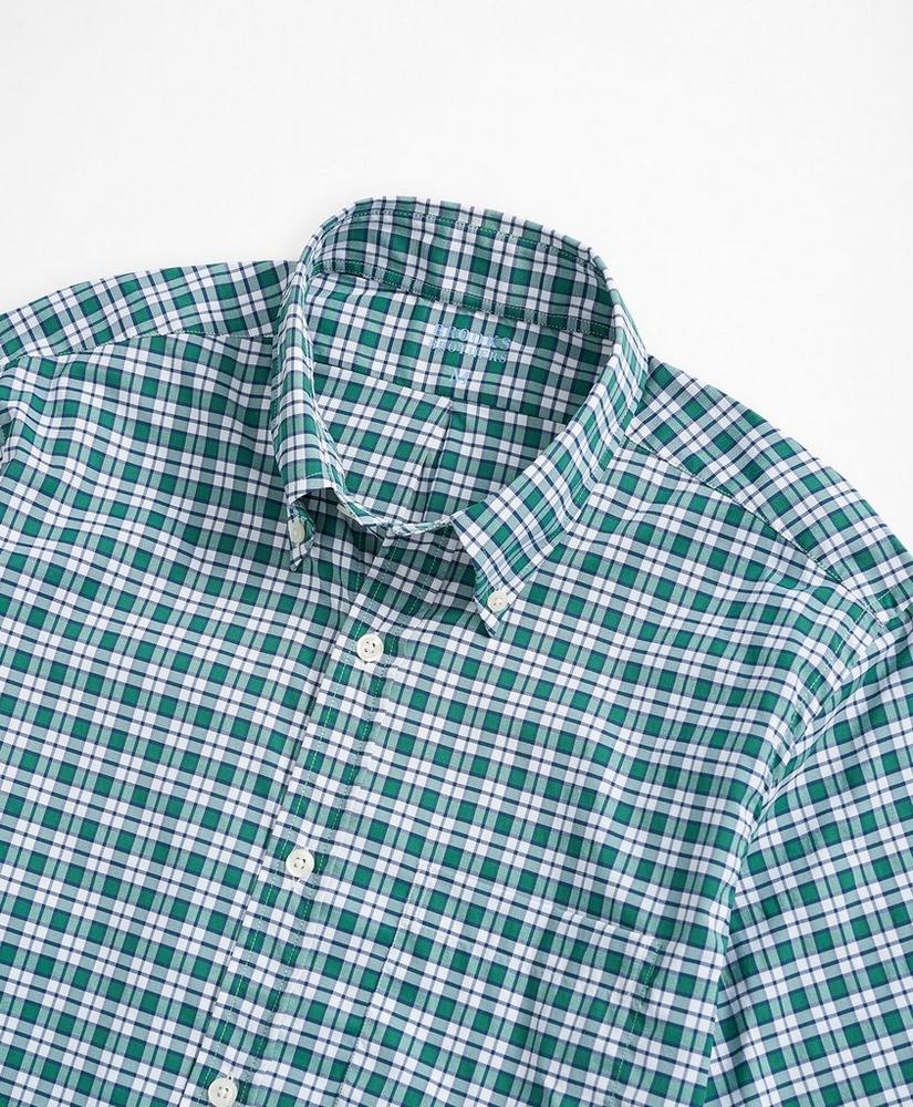 Regent Regular-Fit Short-Sleeve Button-Down-Collar Performance Shirt Tattersall, image 2