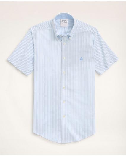 Stretch Regent Regular-Fit Sport Shirt, Non-Iron Short-Sleeve Bengal Stripe Oxford, image 1