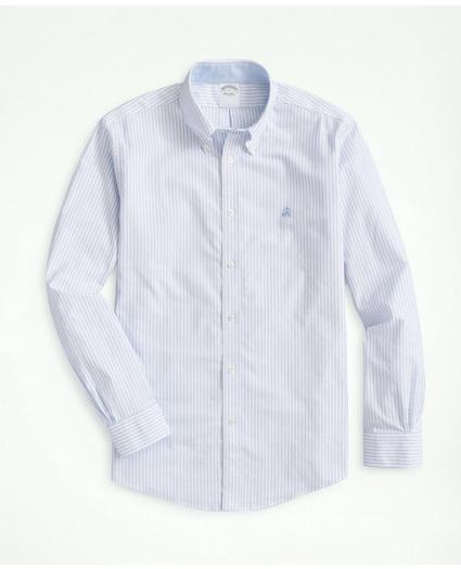 Stretch Non-Iron Oxford Button-Down Collar, Bengal Stripe Sport Shirt, image 1