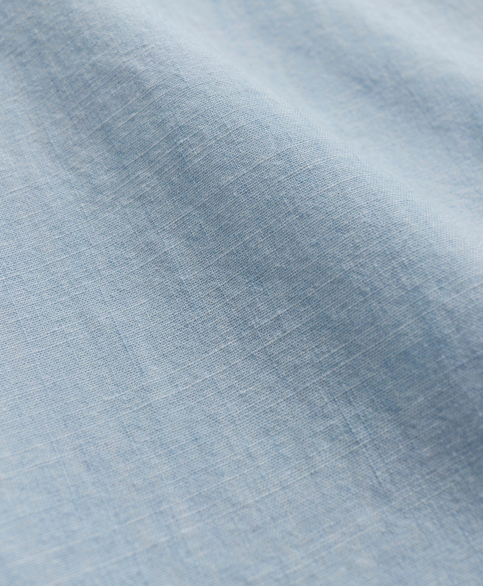 Chambray Cotton Blend Fabric - Light Blue