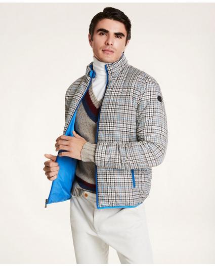 Reversible Plaid Quilted Puffer Jacket, image 1