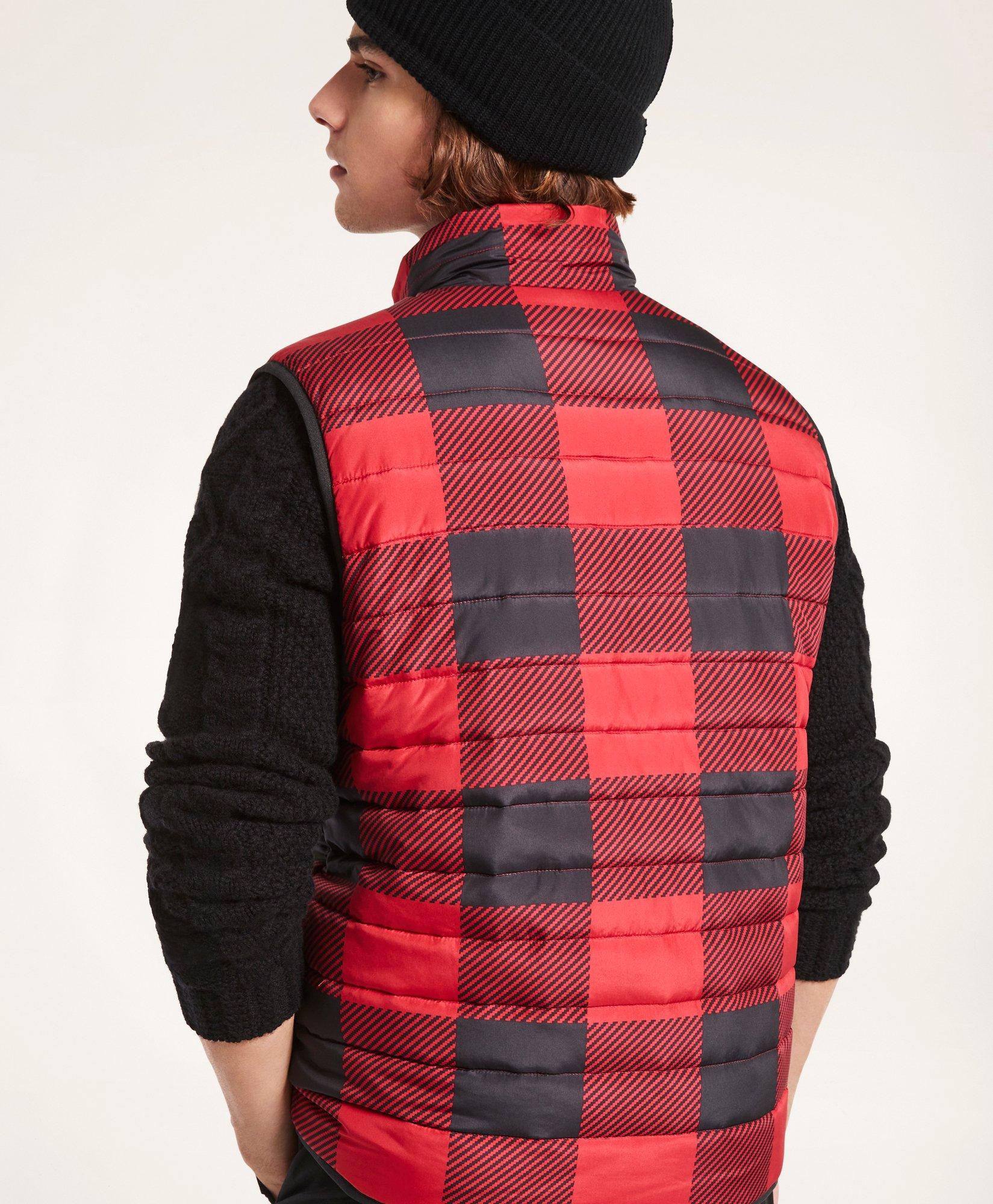 Buffalo Check Reversible Quilted Puffer Vest