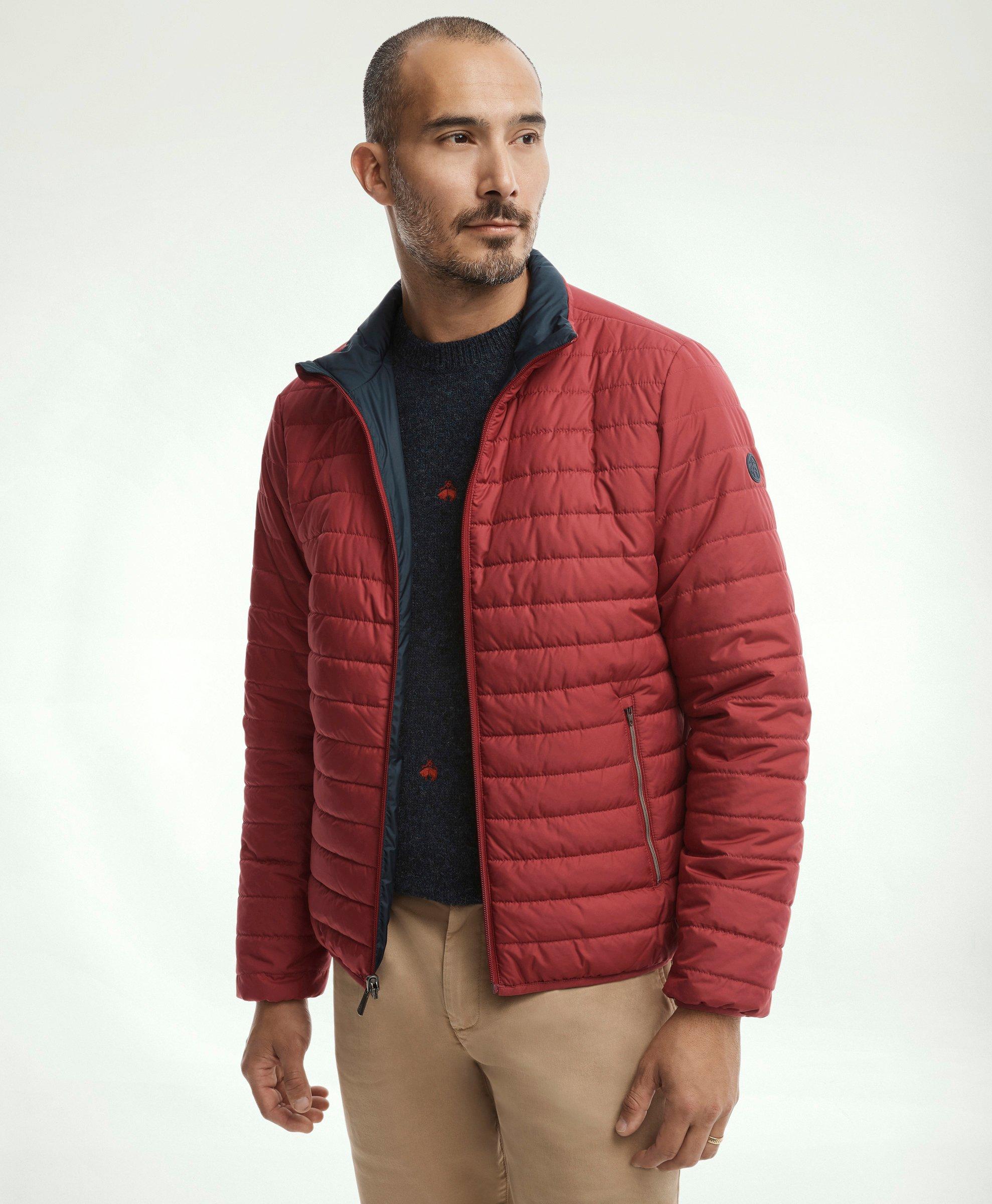 Brooks Brothers Men's Reversible Down Puffer Jacket