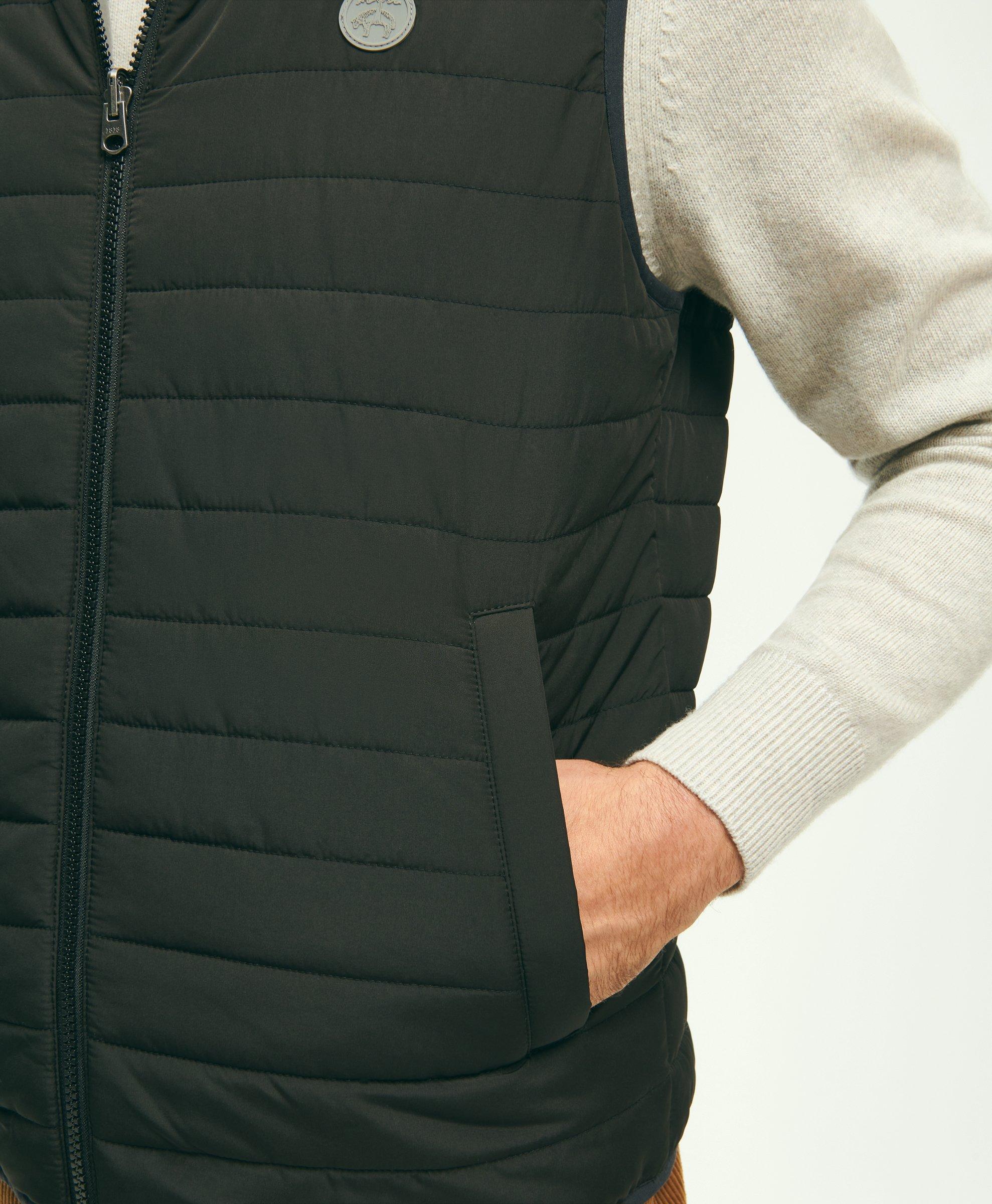 Pocket Detail Puffer Vest Grey