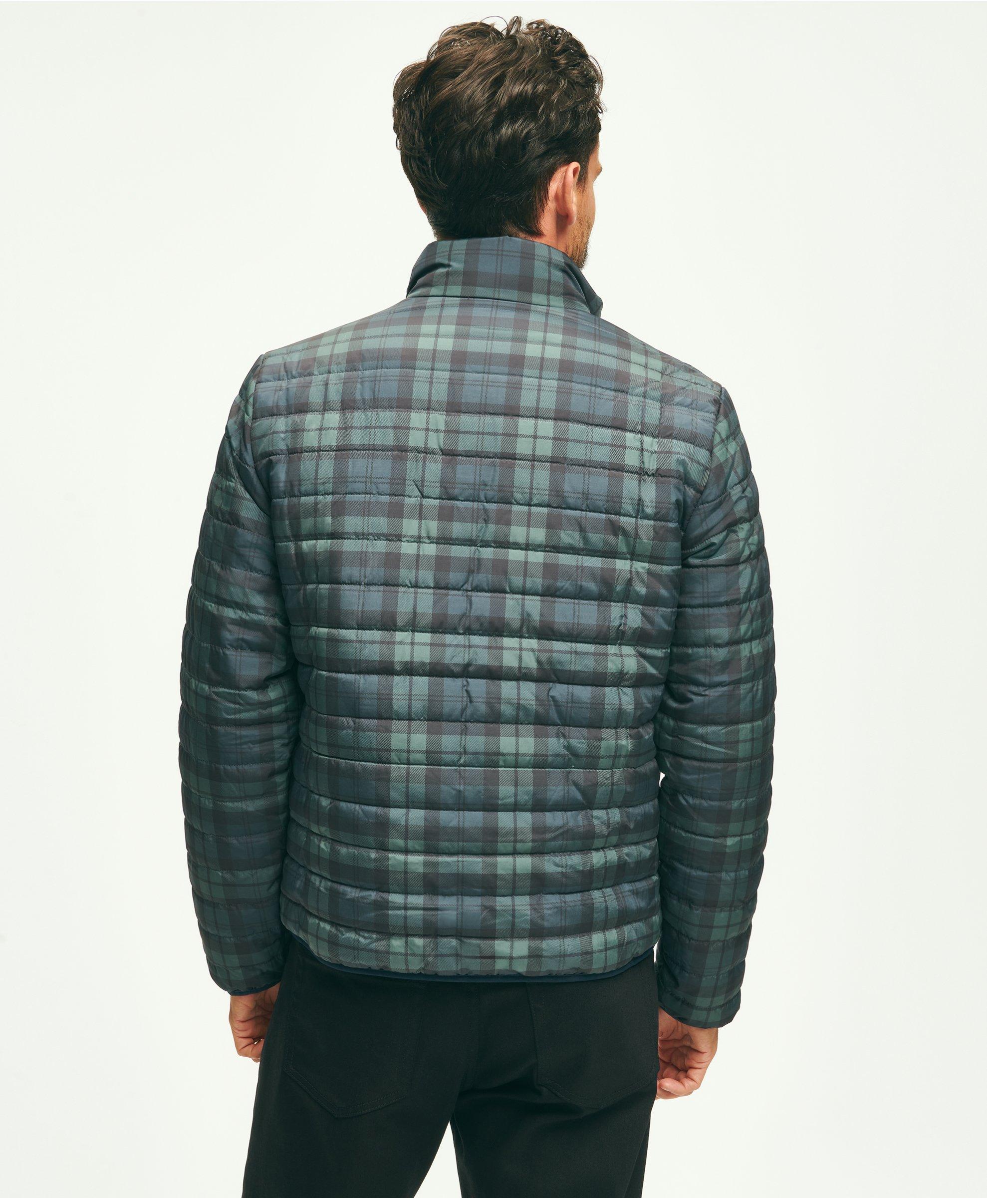 Reversible Black Watch Tartan Puffer Jacket