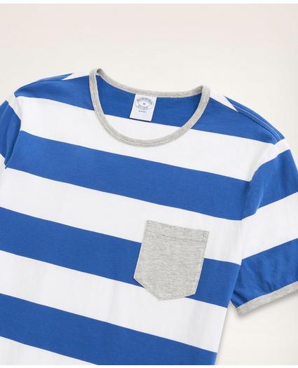 Cotton Striped Pocket T-Shirt, image 2