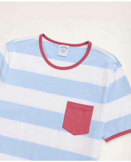 Cotton Striped Pocket T-Shirt, image 2