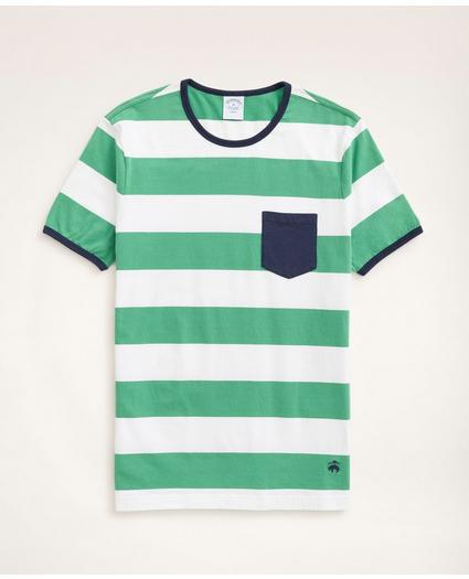 Cotton Striped Pocket T-Shirt, image 1