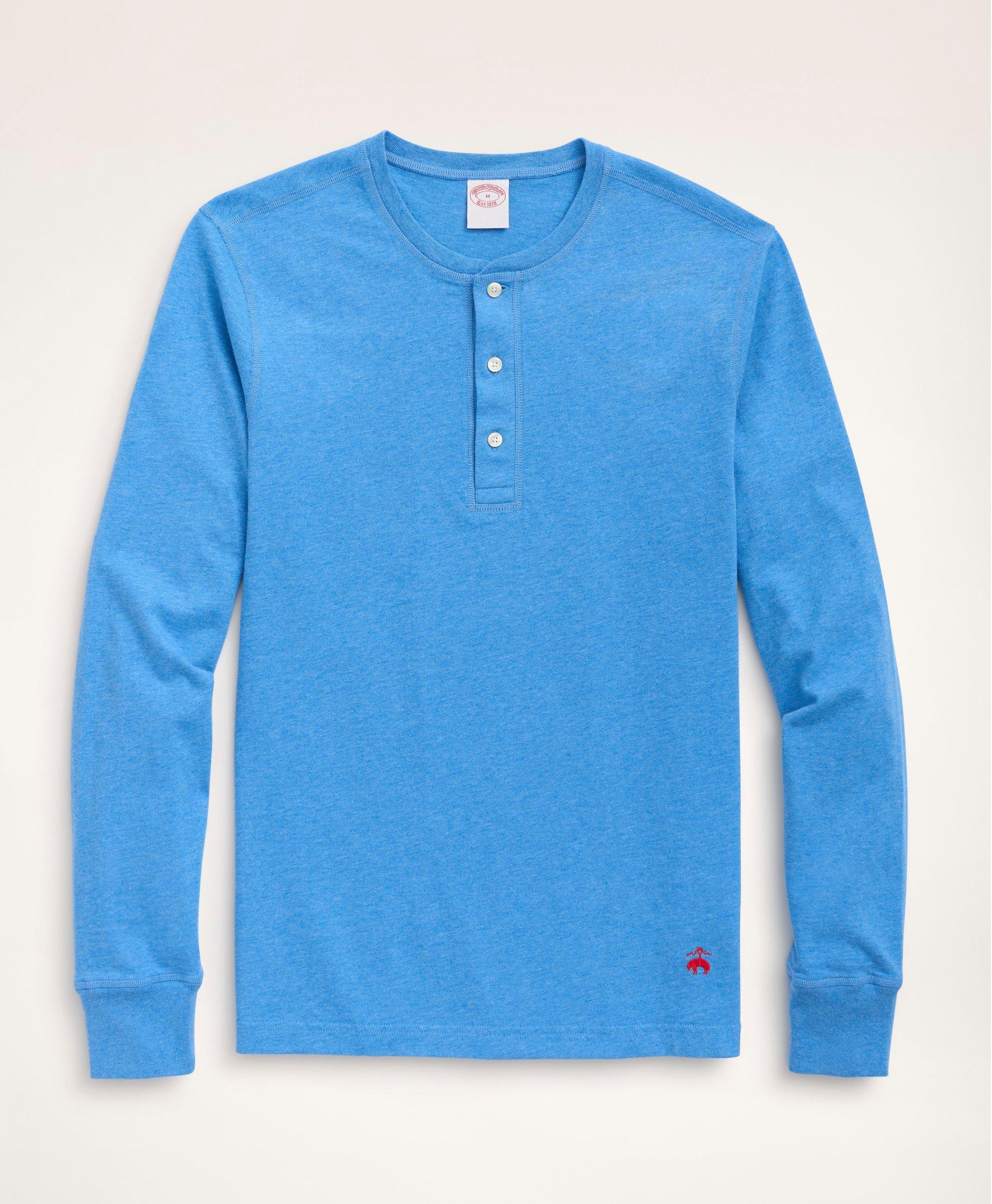 Cotton Jersey Henley, image 1
