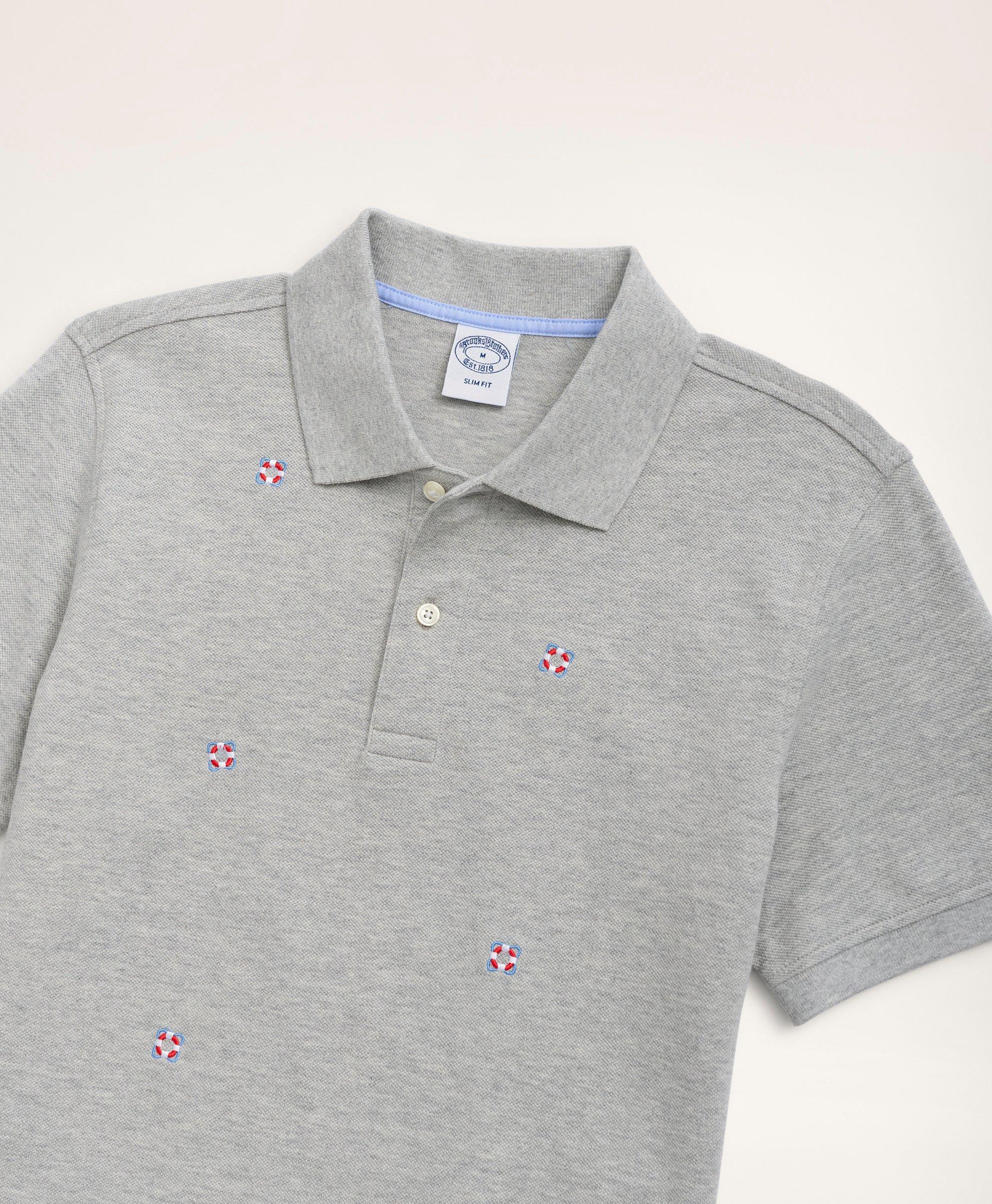Slim-Fit Life Preserver Polo Shirt, image 2