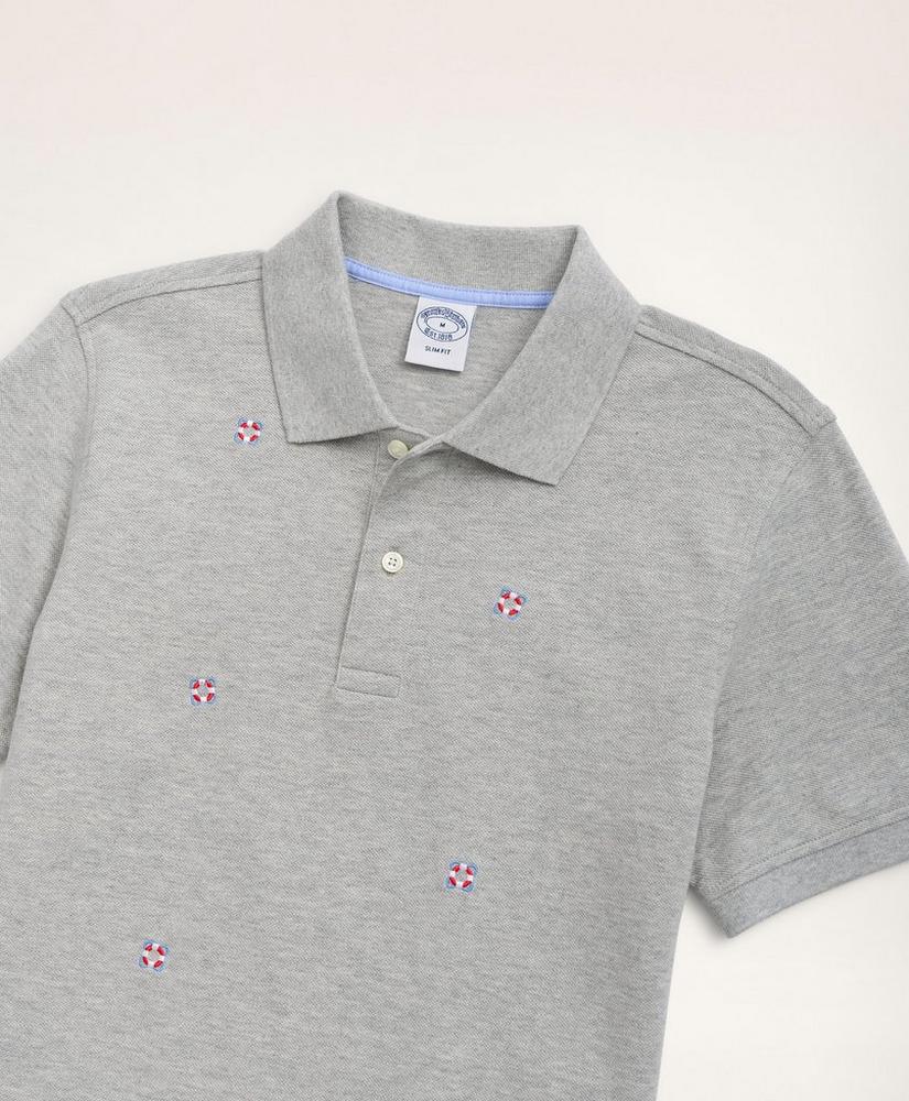 Slim-Fit Life Preserver Polo Shirt, image 2