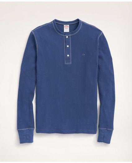 Waffle Henley in Stretch Cotton, image 1