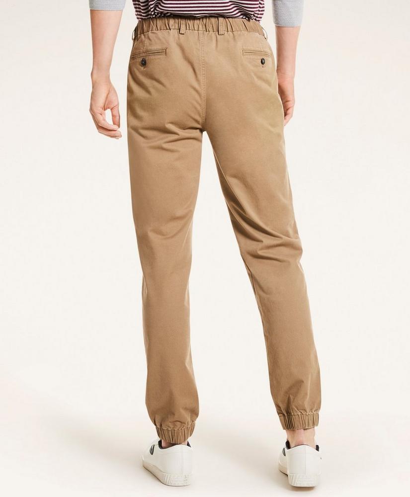 Stretch Cotton Twill Jogger Pants, image 3
