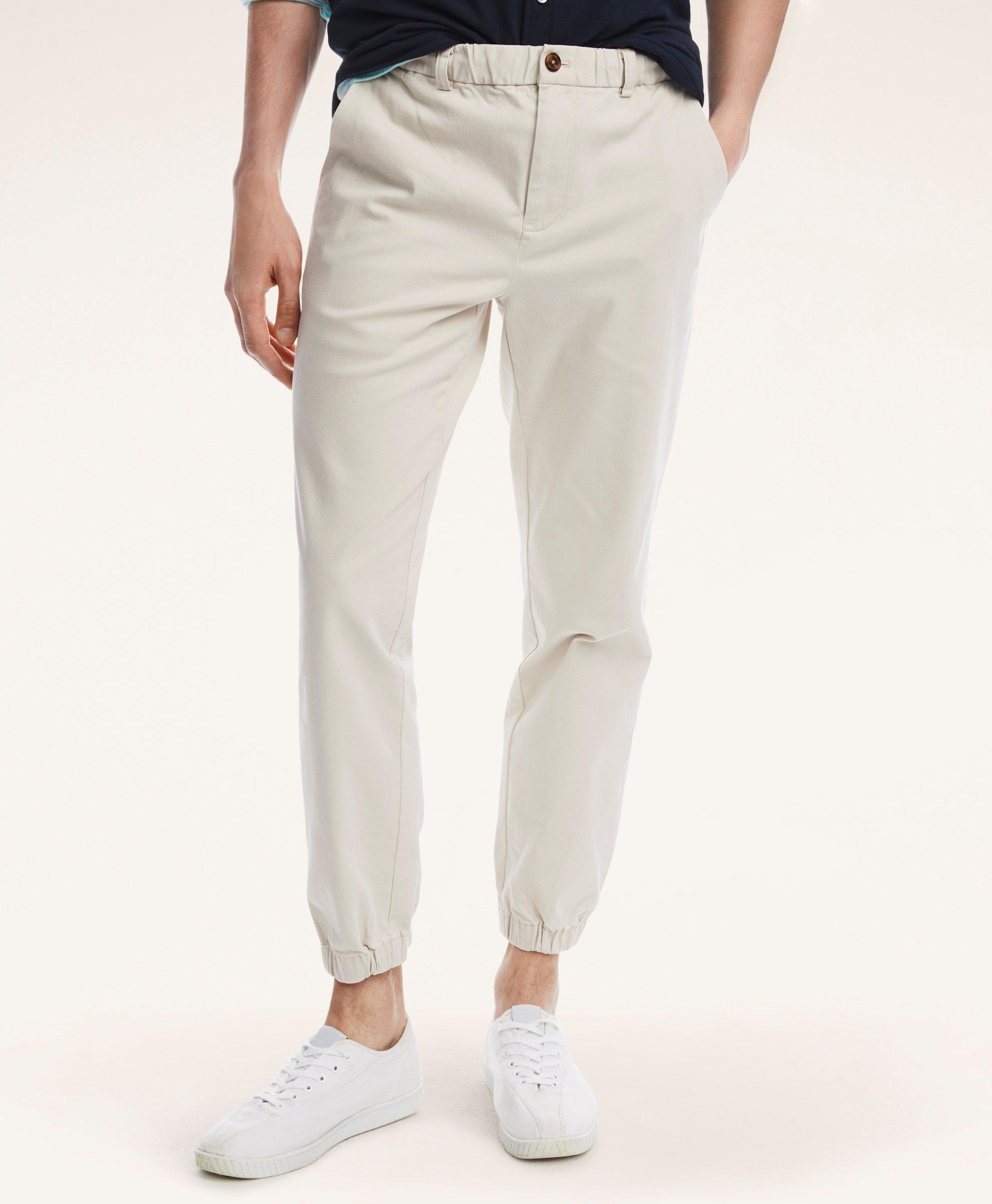 Twill Pants Jogger Cotton Stretch