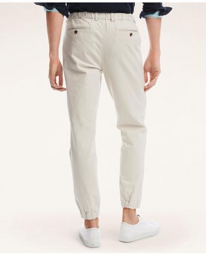 Stretch Cotton Twill Jogger Pants, image 4
