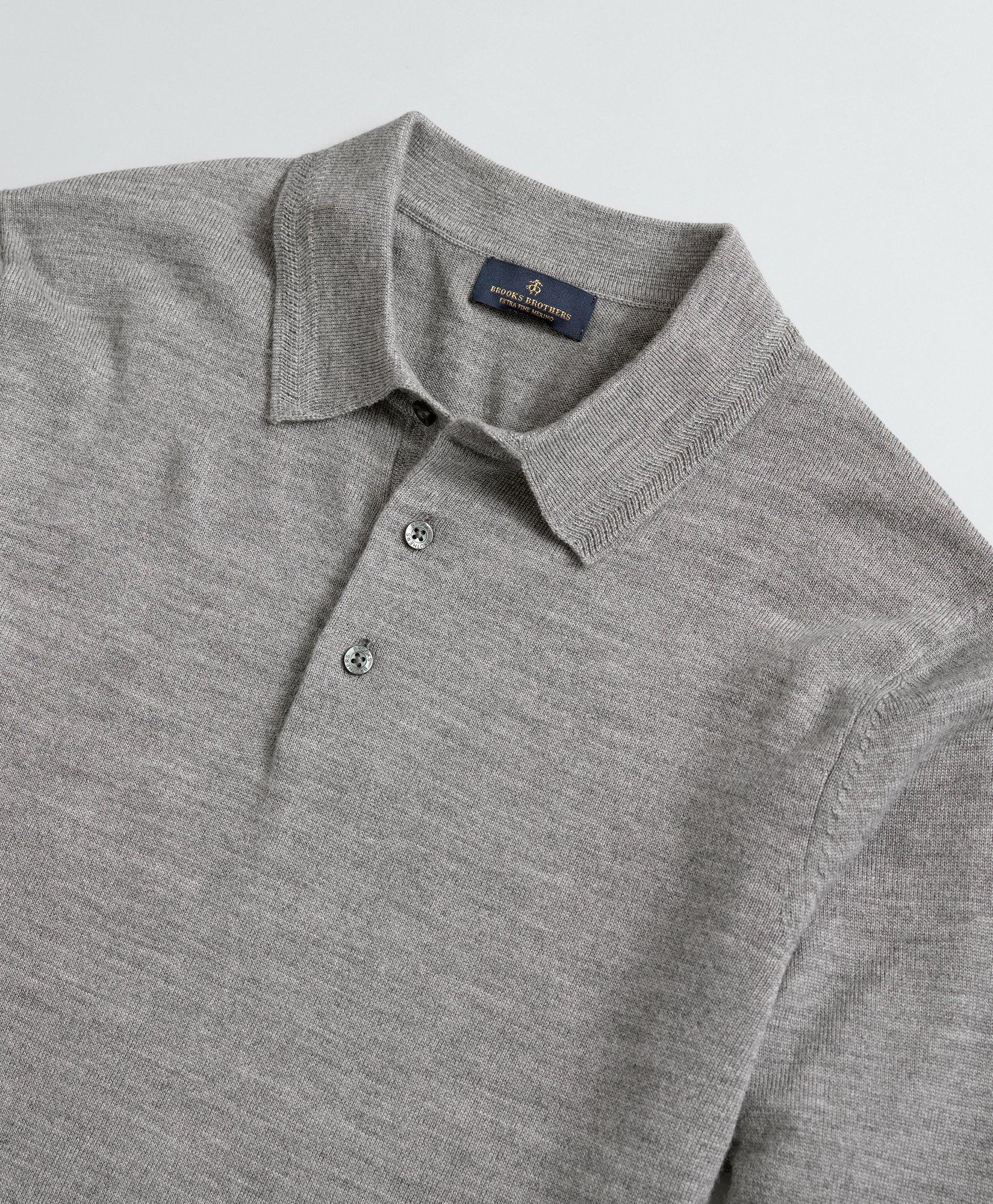 Merino wool polo outlet sweater