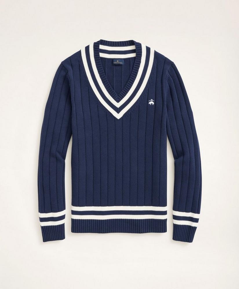 Cotton Tennis Sweater, image 1