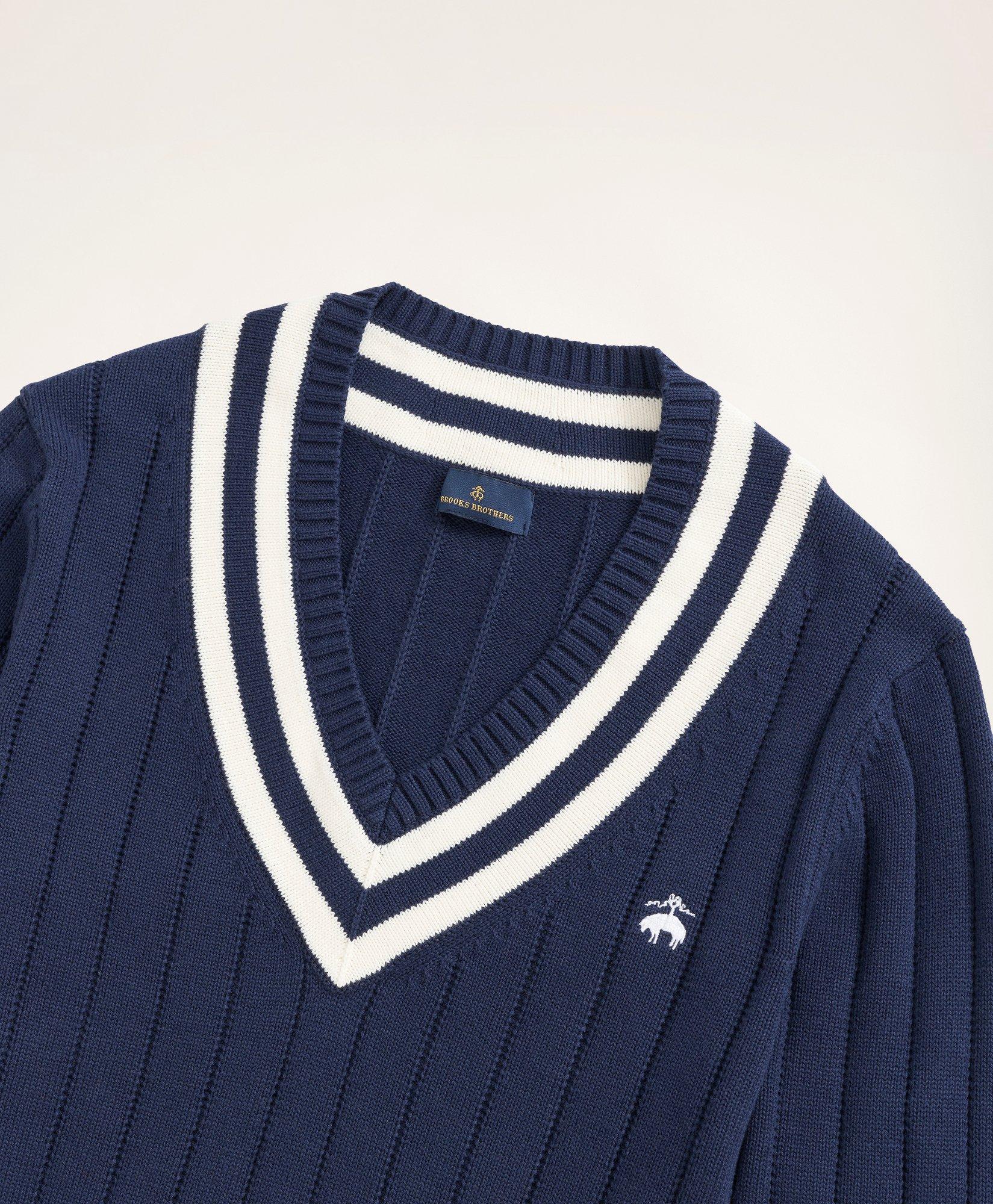 Cotton Tennis Sweater