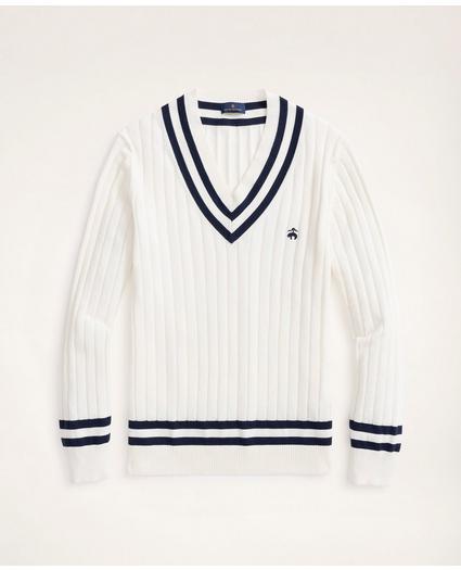 Cotton Tennis Sweater, image 1