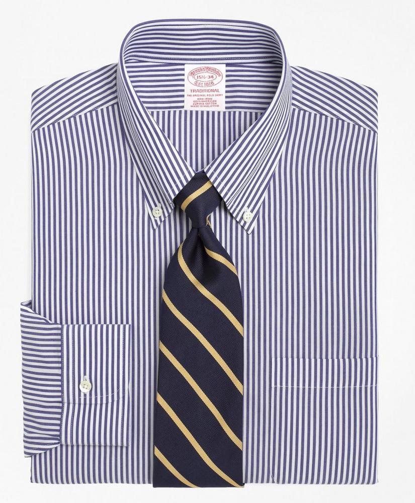 Traditional Extra-Relaxed-Fit Dress Shirt, Non-Iron Bengal Stripe, image 1