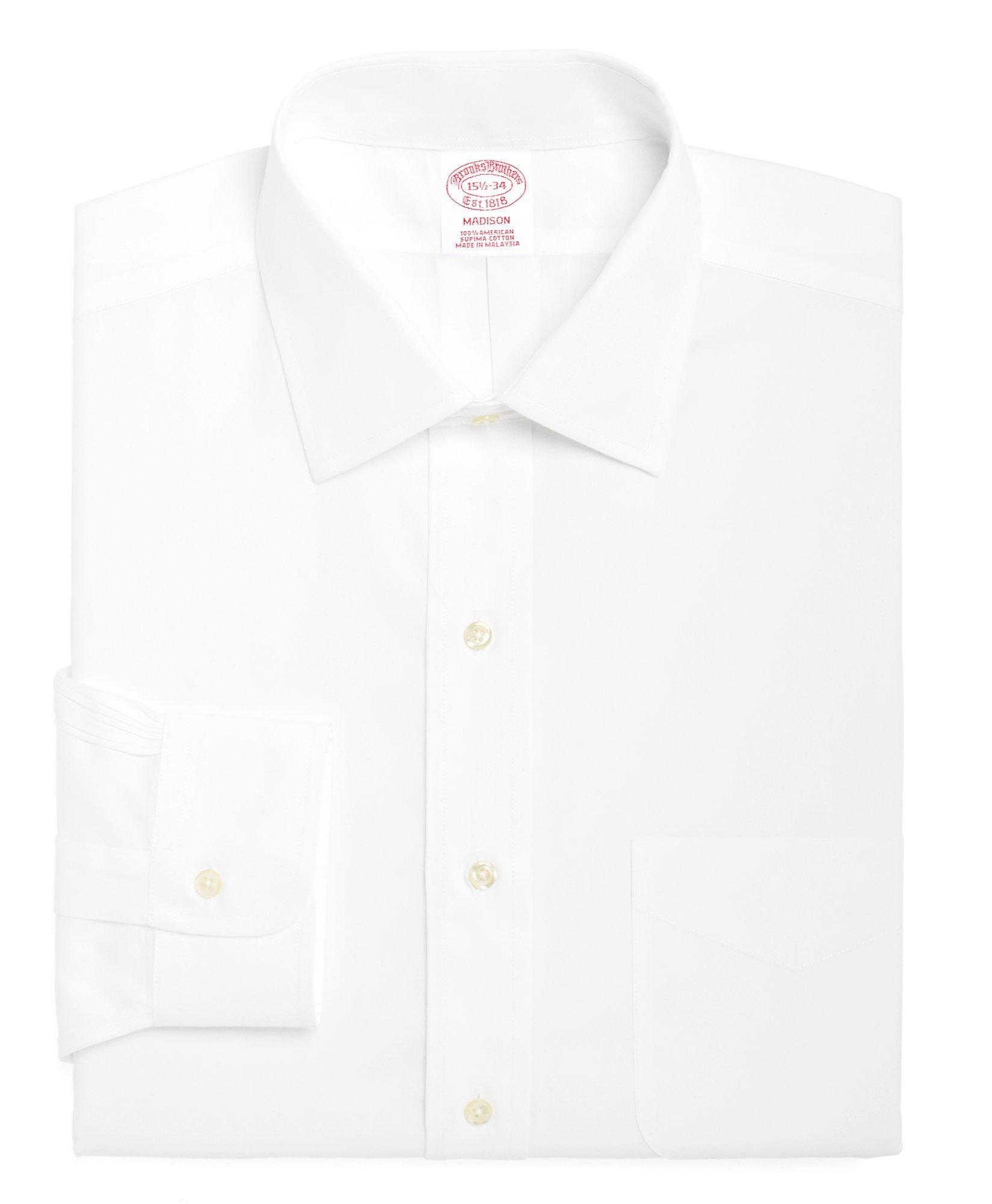Madison Relaxed-Fit Dress Shirt, Spread Collar