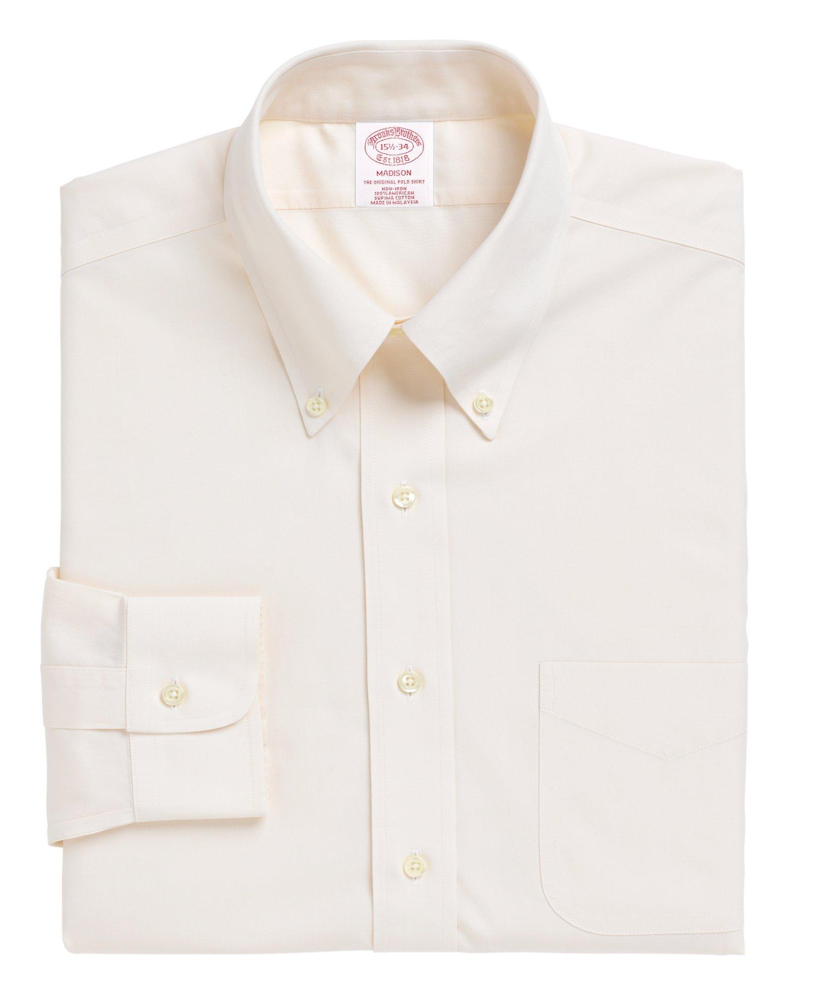 Madison Relaxed-Fit Dress Shirt, Non-Iron Button-Down Collar