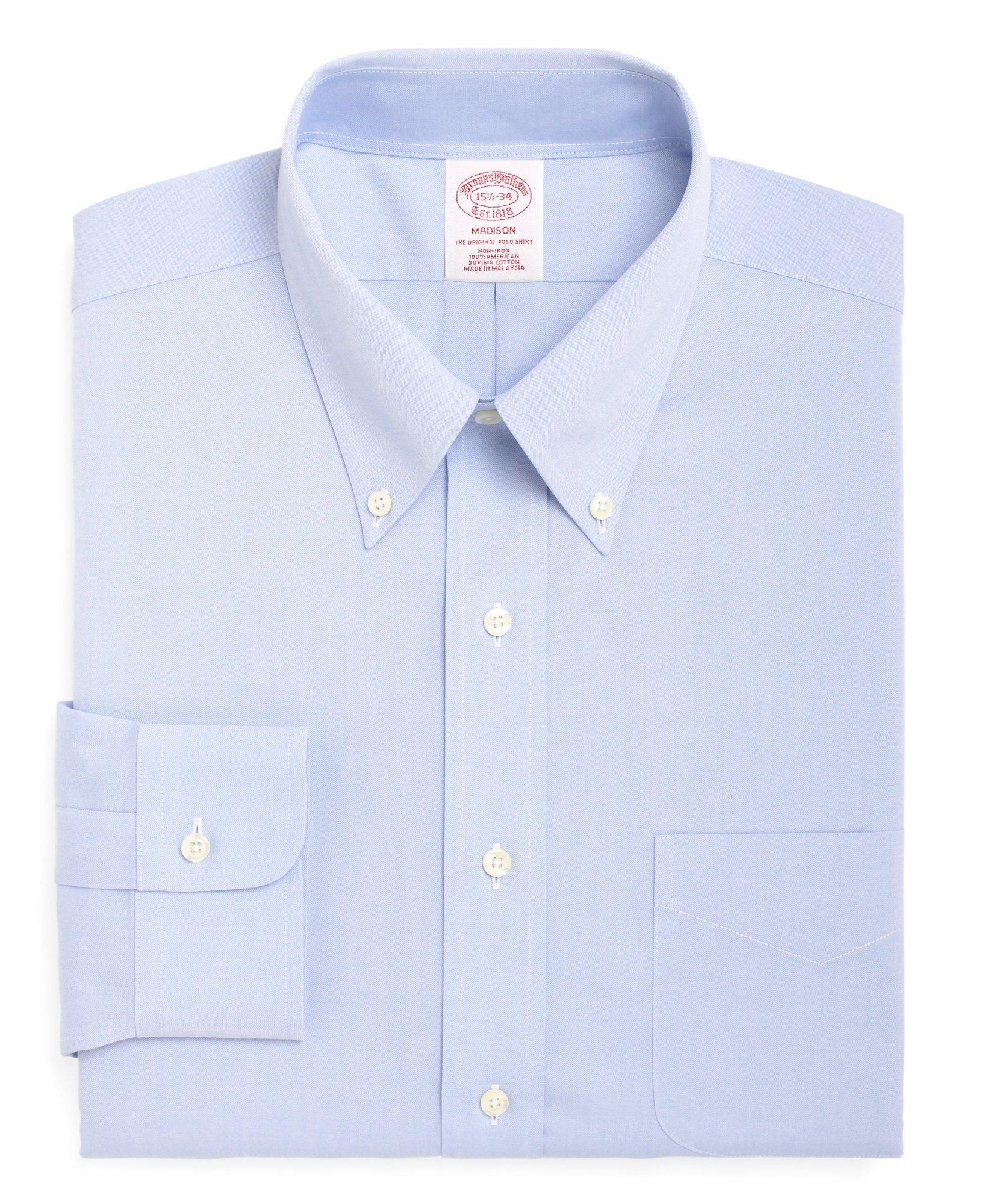 Madison Relaxed-Fit Dress Shirt, Non-Iron Button-Down Collar, image 4