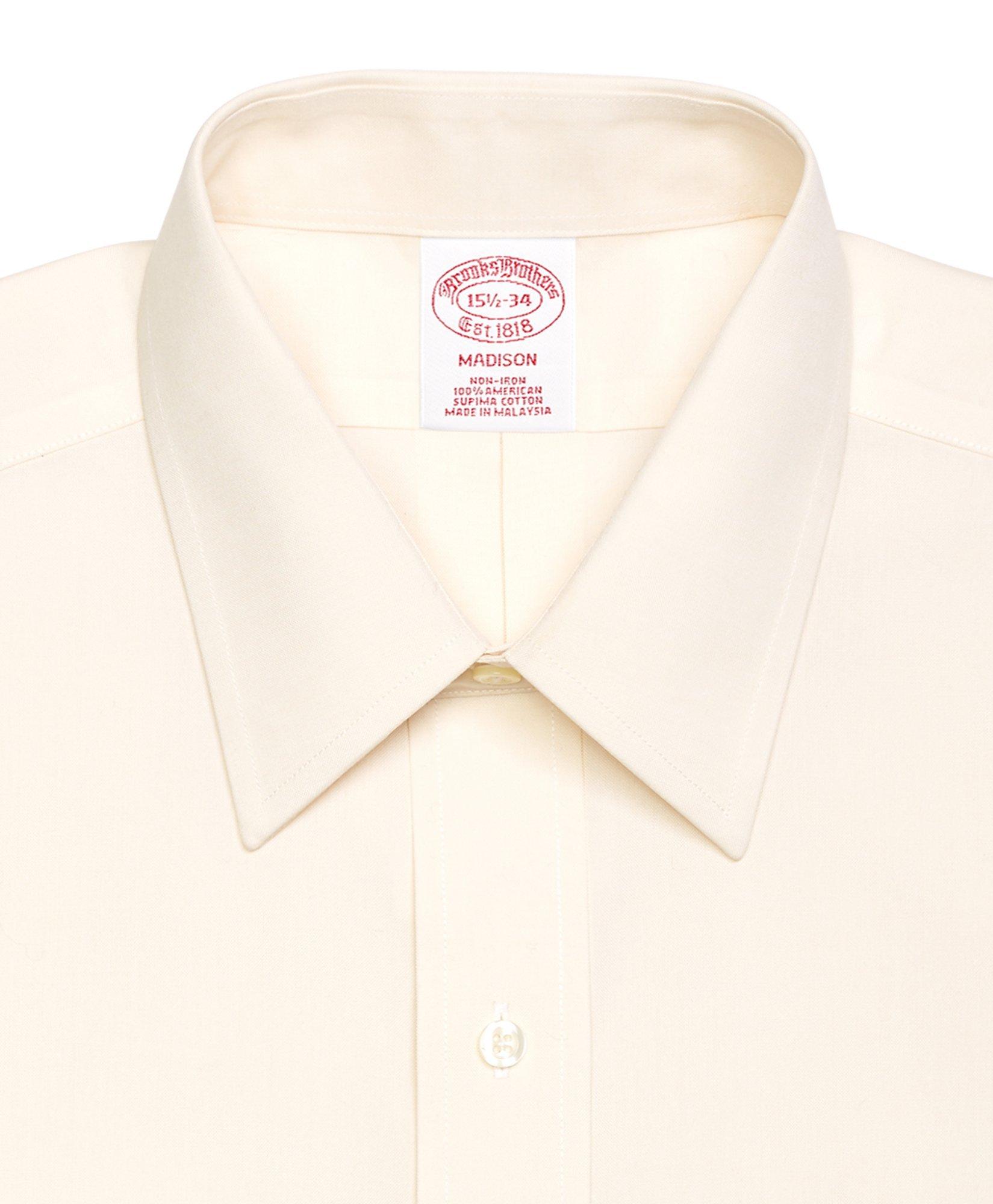 Men's Non-Iron Regular Fit Point Collar Dress Shirt | Brooks Brothers