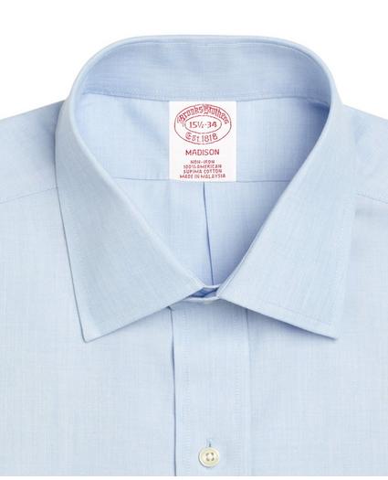 Madison Relaxed-Fit Dress Shirt, Non-Iron Spread Collar French Cuff, image 2