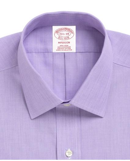 Madison Relaxed-Fit Dress Shirt, Non-Iron Spread Collar French Cuff, image 2