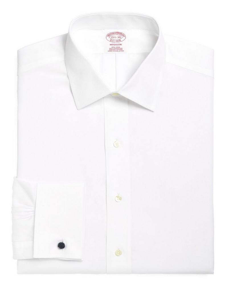 Madison Relaxed-Fit Dress Shirt, Non-Iron Spread Collar French Cuff, image 4