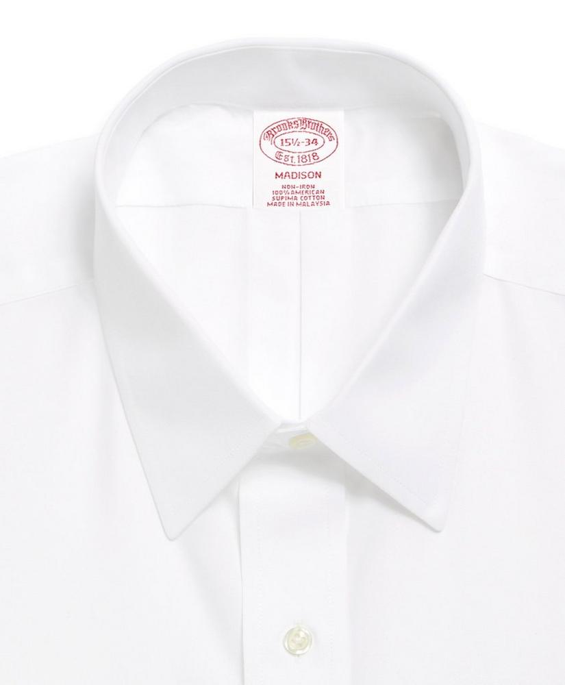 Madison Relaxed-Fit Dress Shirt, Non-Iron Point Collar French Cuff, image 2