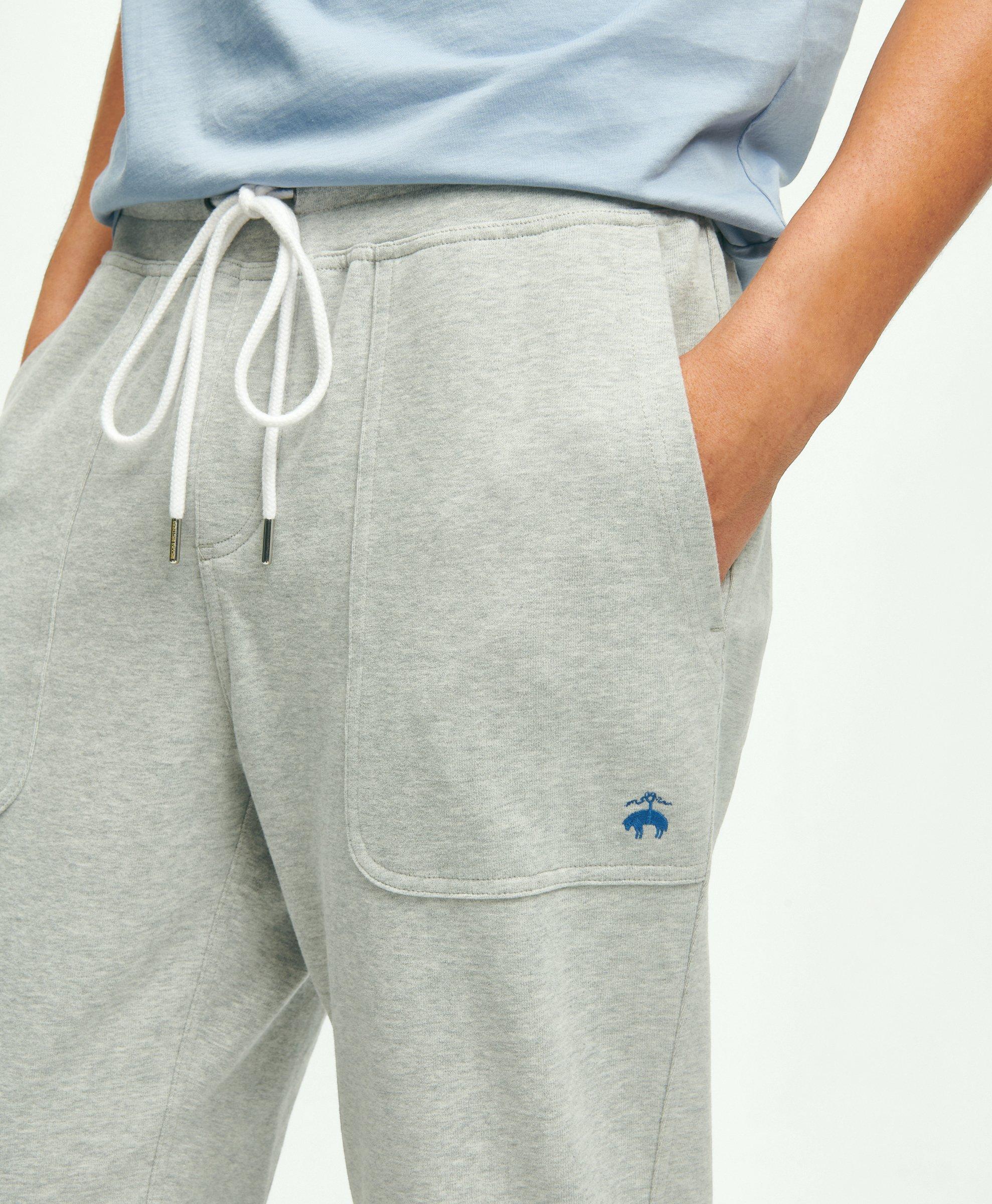 Stretch Sueded Cotton Jersey Sweatpants