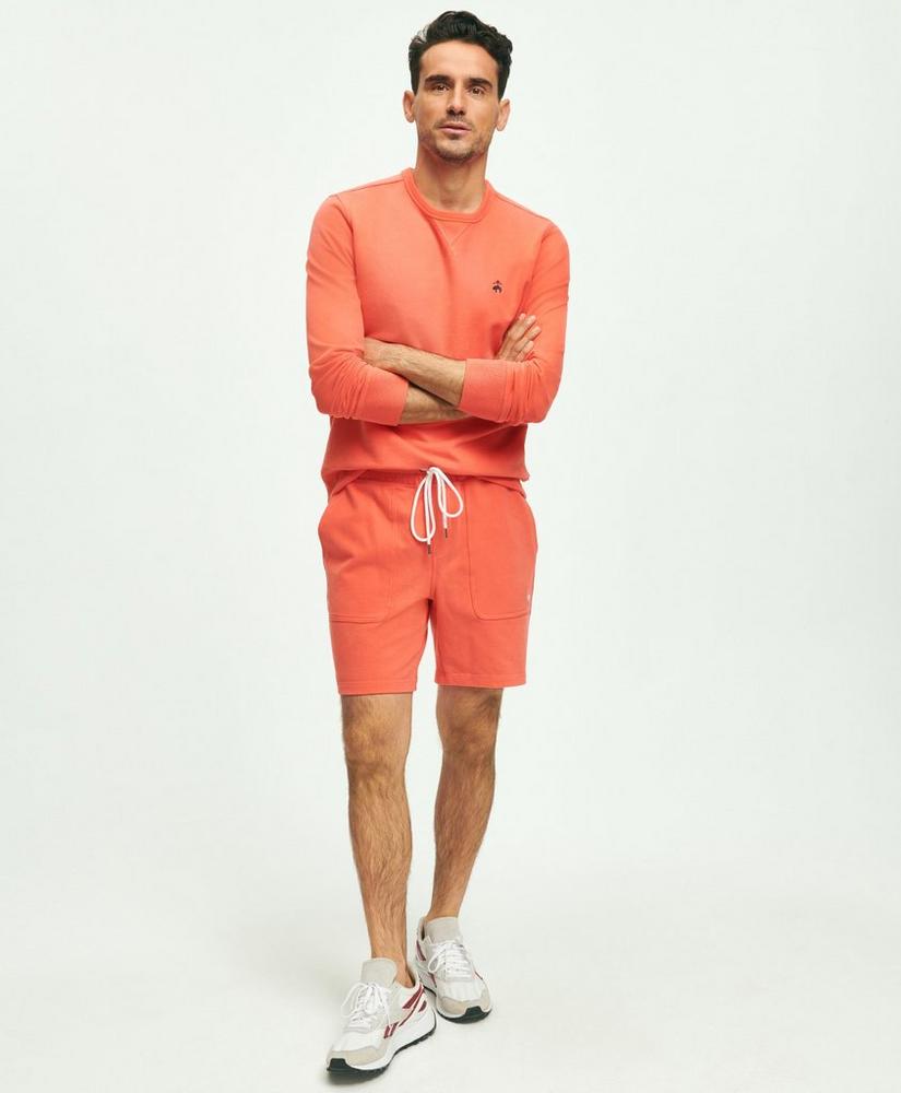 Stretch Sueded Cotton  Jersey Sweat Shorts, image 4