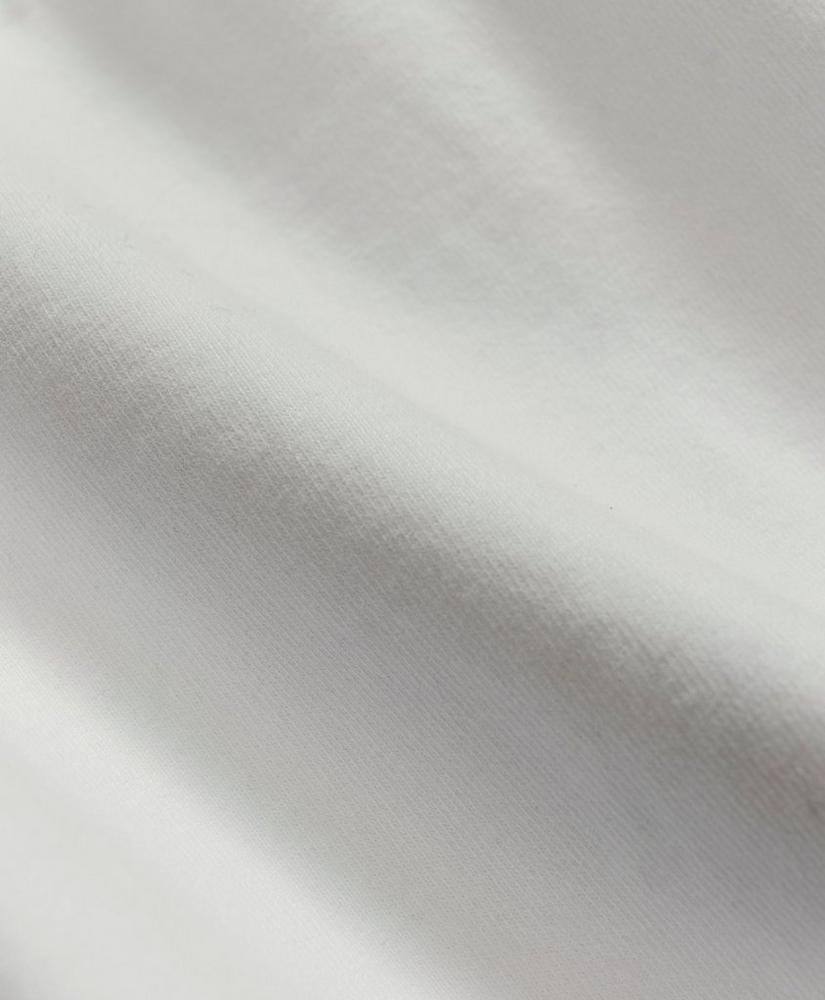 Stretch Sueded Cotton Jersey Half-Zip, image 3