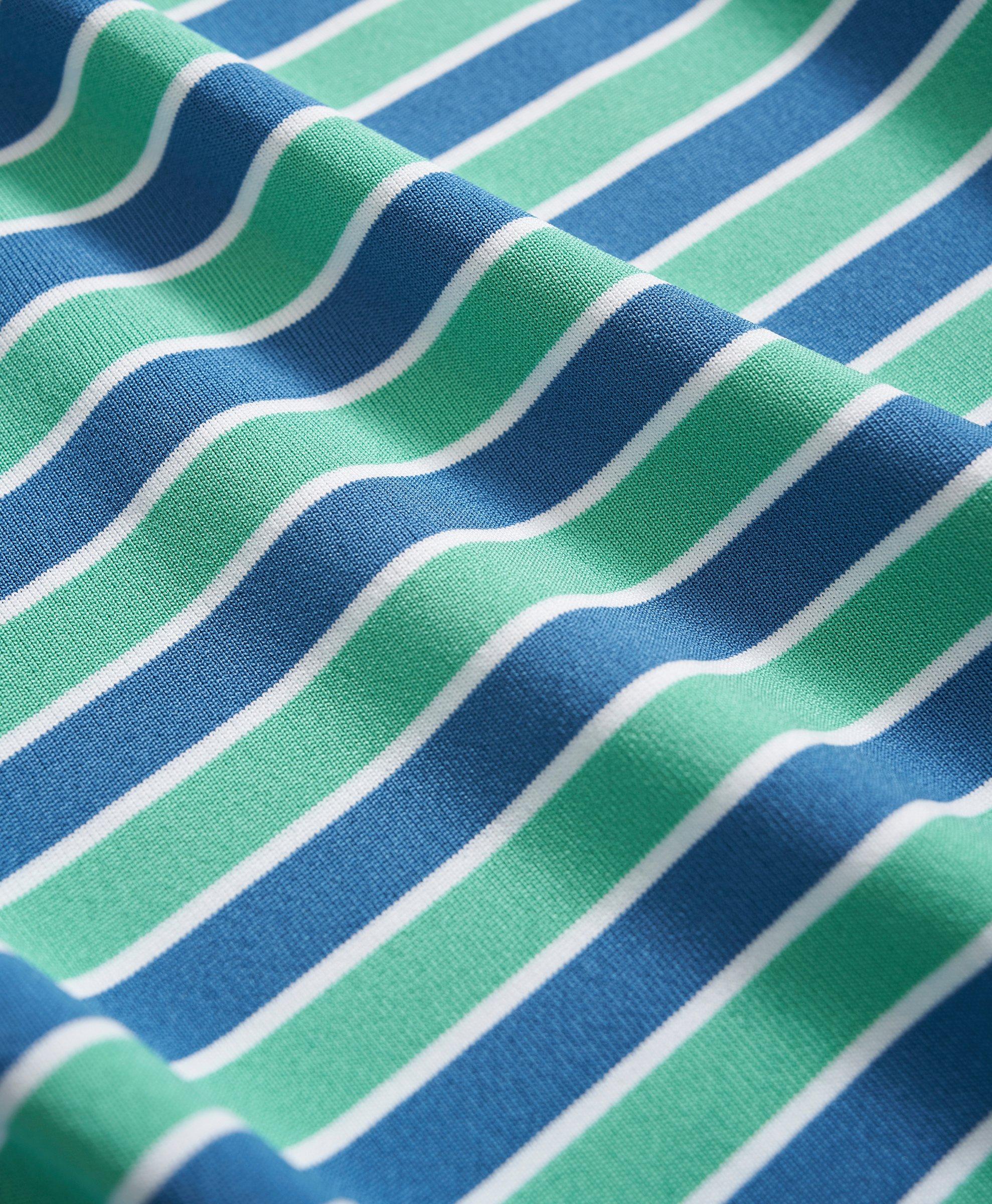 Performance Series Zip Stripe Polo Shirt, image 2