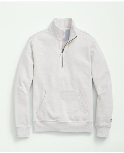 Cotton French Terry Half-Zip Sweatshirt, image 1