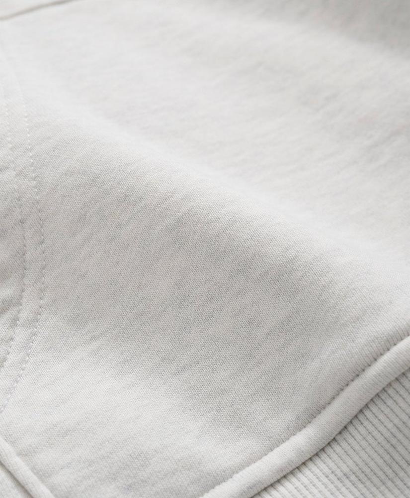 Cotton French Terry Half-Zip Sweatshirt, image 4
