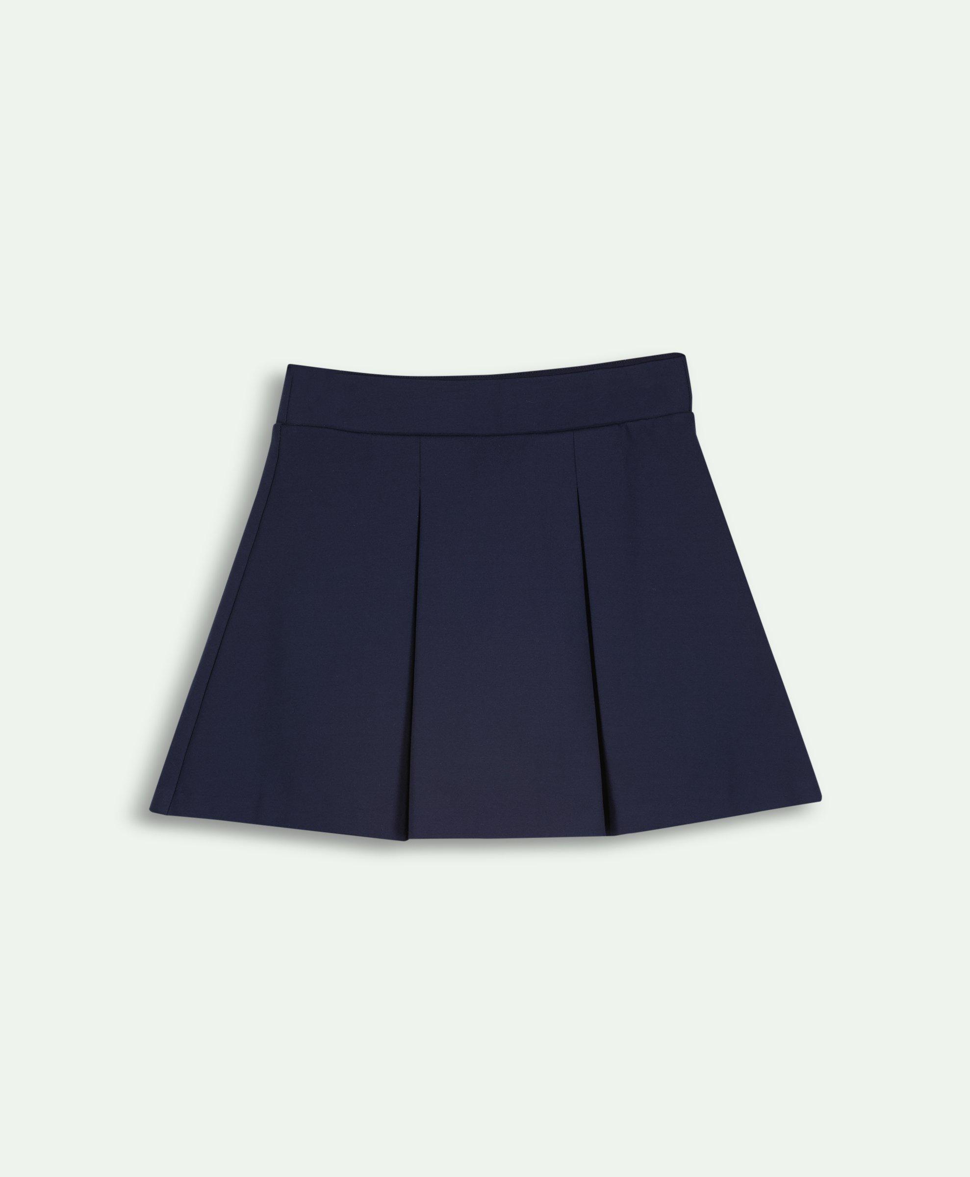 Girls Cotton Pleated Skirt