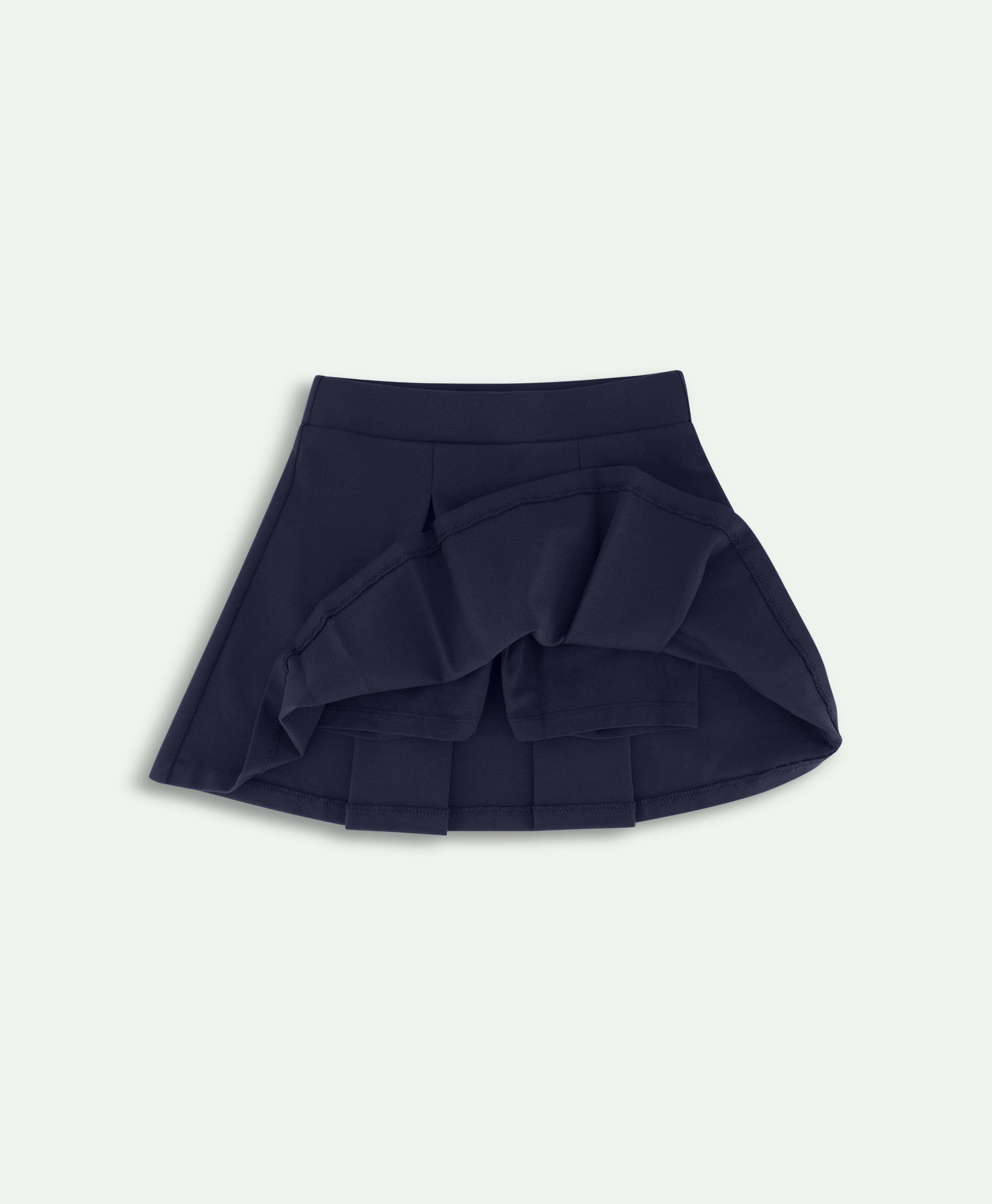 Girls Cotton Pleated Skirt