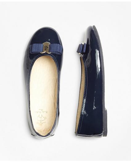 Girls Patent Leather Ballet Flats, image 1
