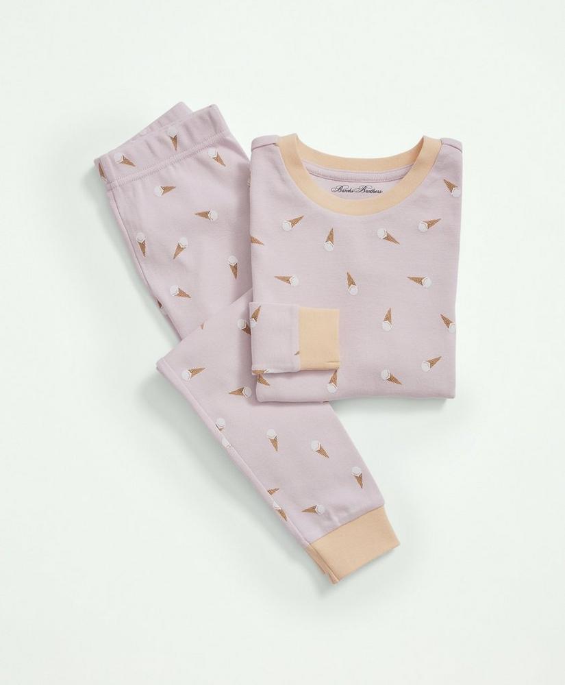 Girls Cotton Printed Pajama Set, image 1