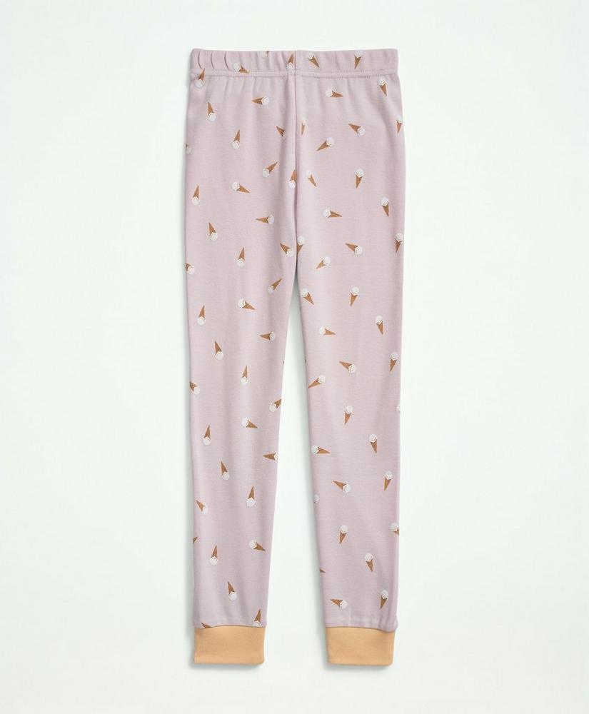 Girls Cotton Printed Pajama Set, image 3