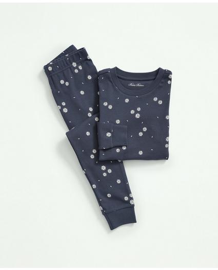 Girls Cotton Printed Pajama Set, image 1